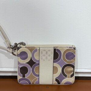 Coach Multicolor Patterned Wristlet